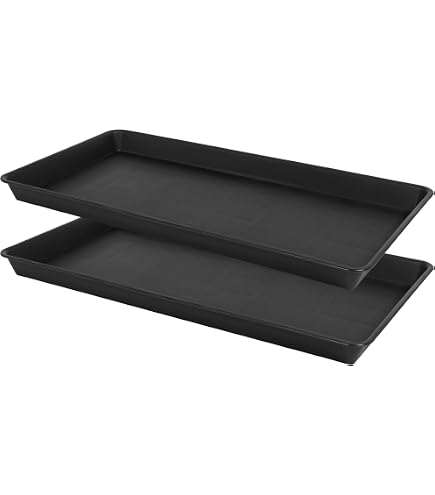 Amazon.com : VUWEZ Rectangle Plant Tray, Plant Drip Tray, Plant
